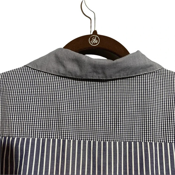 Worth Striped Checkered Block Long Sleeve Button Down Shirt Size X-Large - Picture 7 of 8